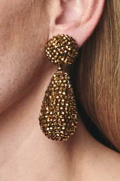 Sachin & Babi Alena Earrings -  Metallic Faceted Beads
