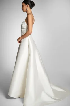 Sachin & Babi Belinda Gown - White/
