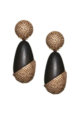 Sachin & Babi Christina Earrings - Wood / Crystals