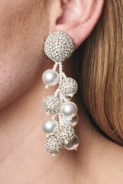Sachin & Babi Coconut Earrings - Crystals / Pearls