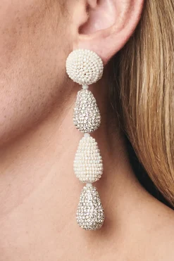 Sachin & Babi Eliza Earrings - Smooth Beads / Crystals
