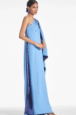 Sachin & Babi Leila Gown - Periwinkle/Sapphire