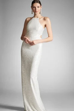 Sachin & Babi Morgan Gown - Ivory Sequins