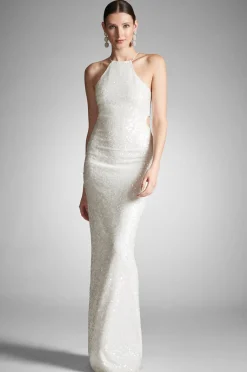 Sachin & Babi Morgan Gown - Ivory Sequins