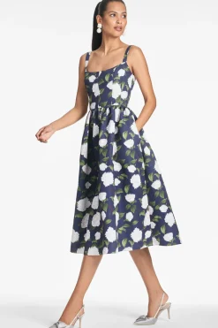 Sachin & Babi Olena Dress - Navy/Ivory Moonlit Garden