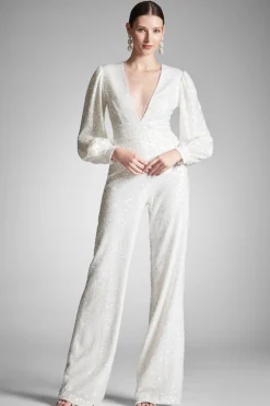 Sachin & Babi Presly Jumpsuit - Ivory Sequins