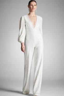 Sachin & Babi Presly Jumpsuit - Ivory Sequins