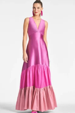 Sachin & Babi Rori Gown - Fuchsia/Multi