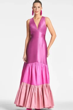 Sachin & Babi Rori Gown - Fuchsia/Multi