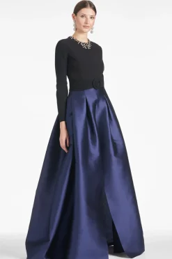 Sachin & Babi Victoria Gown - Black/Navy
