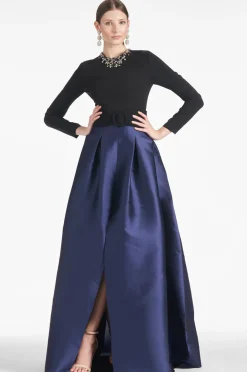 Sachin & Babi Victoria Gown - Black/Navy
