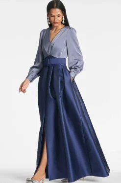 Sachin & Babi Zoe Gown - Cool Grey/Night Sky