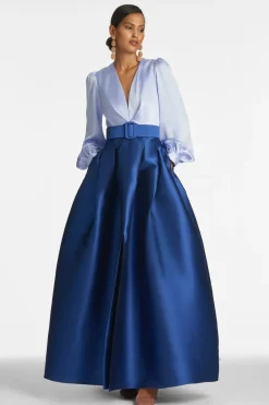 Sachin & Babi Zoe Gown - Periwinkle u0026 Eclipse