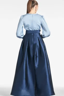 Sachin & Babi Zoe Gown - Slate/Navy